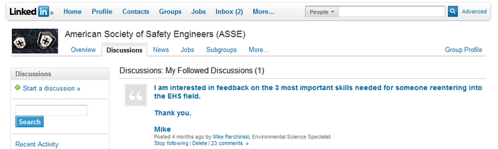 Sample Linkedin Question