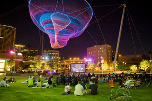 Copyright Visit Phonix Civic Space Park At Night