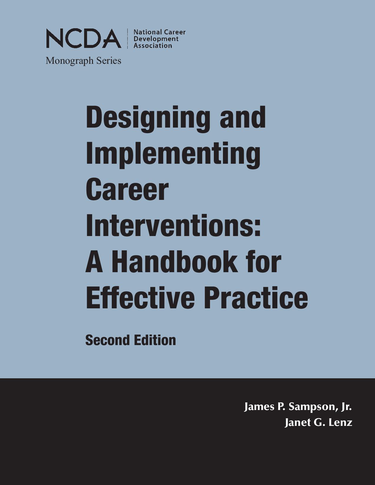 Designing and Implementing Career Interventions: A Handbook for Effective Practice, 2nd Ed.