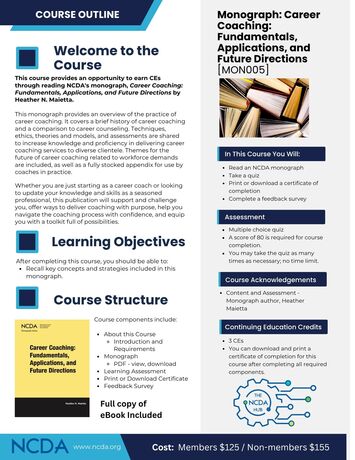 Thencdahub Courseoutline Monograph Careercoaching